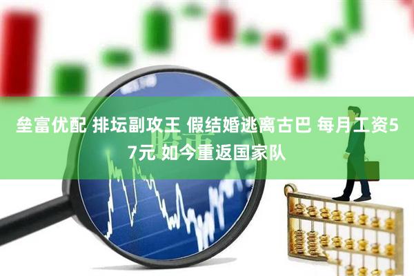 垒富优配 排坛副攻王 假结婚逃离古巴 每月工资57元 如今重返国家队