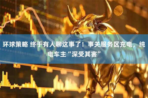 环球策略 终于有人聊这事了！事关服务区充电，纯电车主“深受其害”
