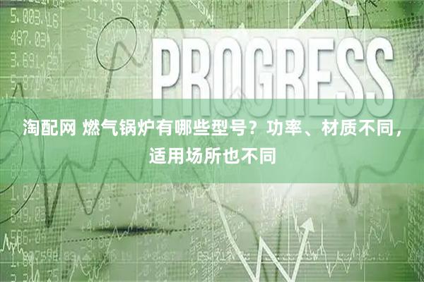 淘配网 燃气锅炉有哪些型号？功率、材质不同，适用场所也不同